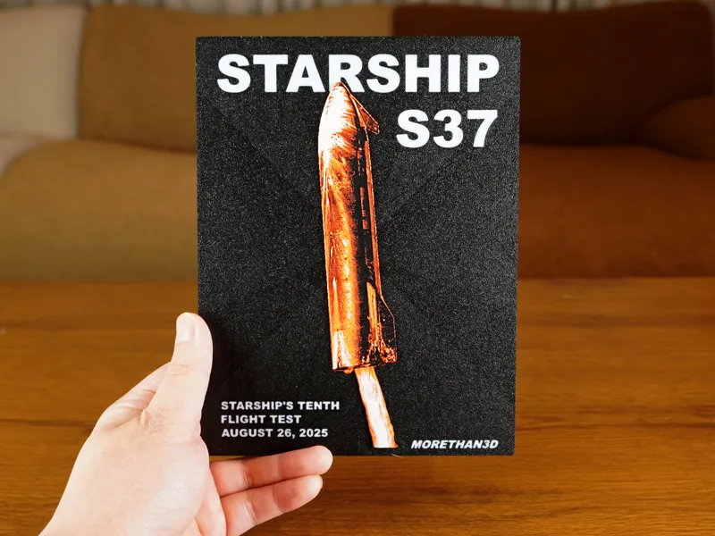 STARSHIP S37 Splashdown Plaque