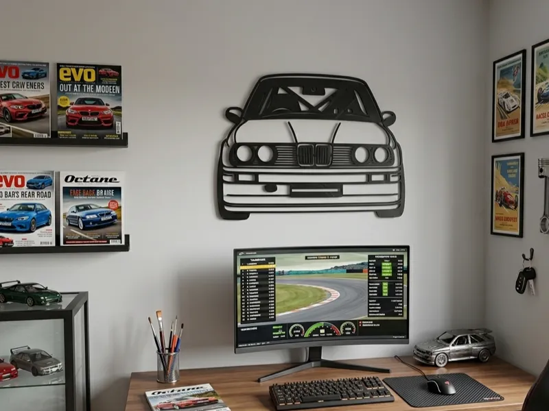 BMW E30 WALL ART - CAR ART