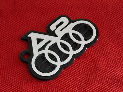 Audi A2 Logo Keychain