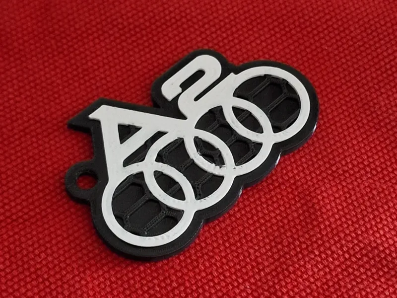 Audi A2 Logo Keychain