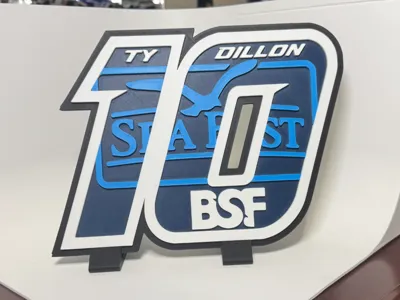 Ty Dillon #10 Sea Best BSF NASCAR Sign