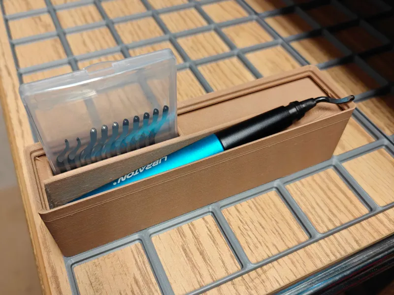 Gridfinity Deburring Tool Holder 1x4