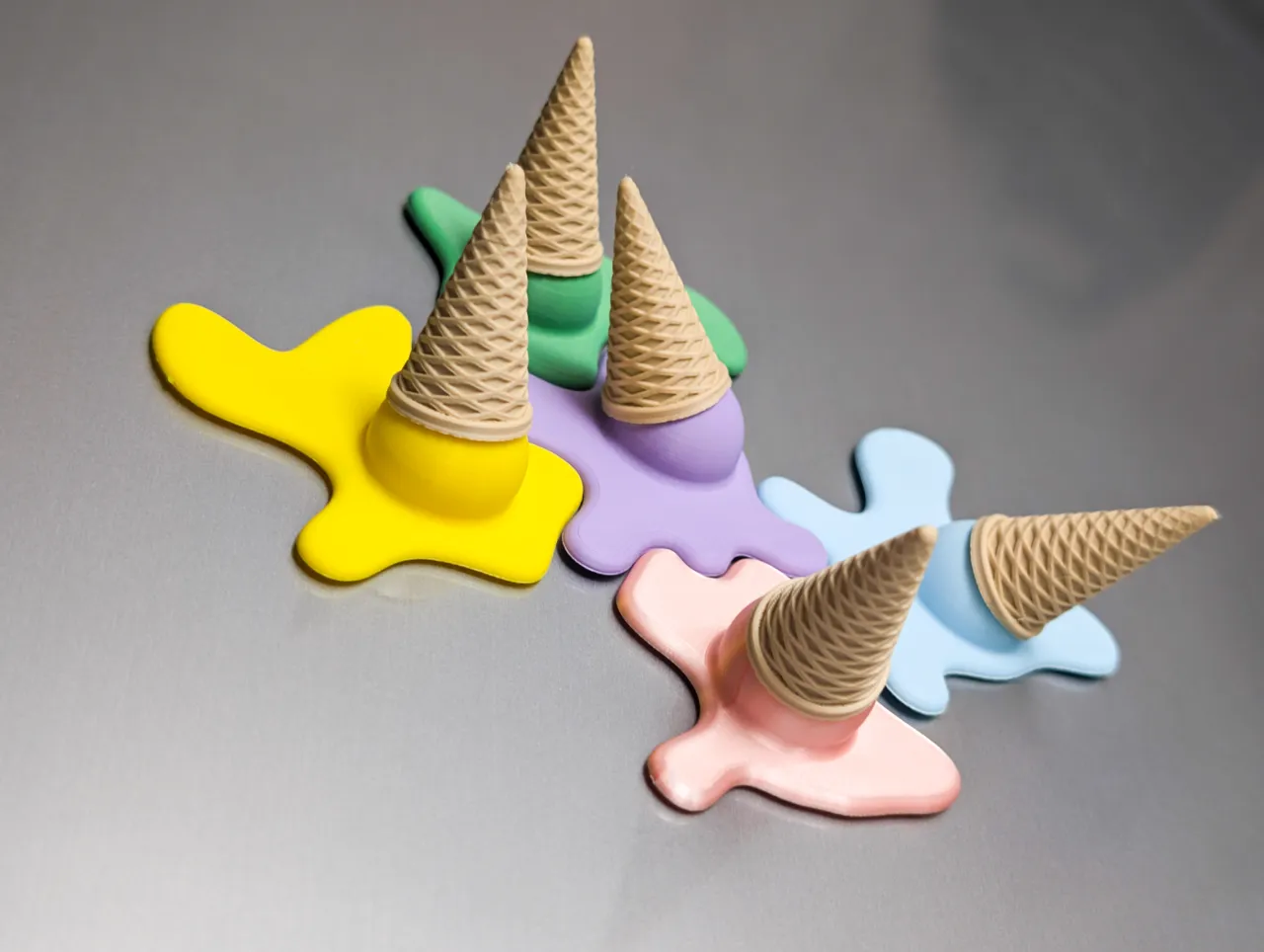 Melted Icecream Fridge Magnet view 2