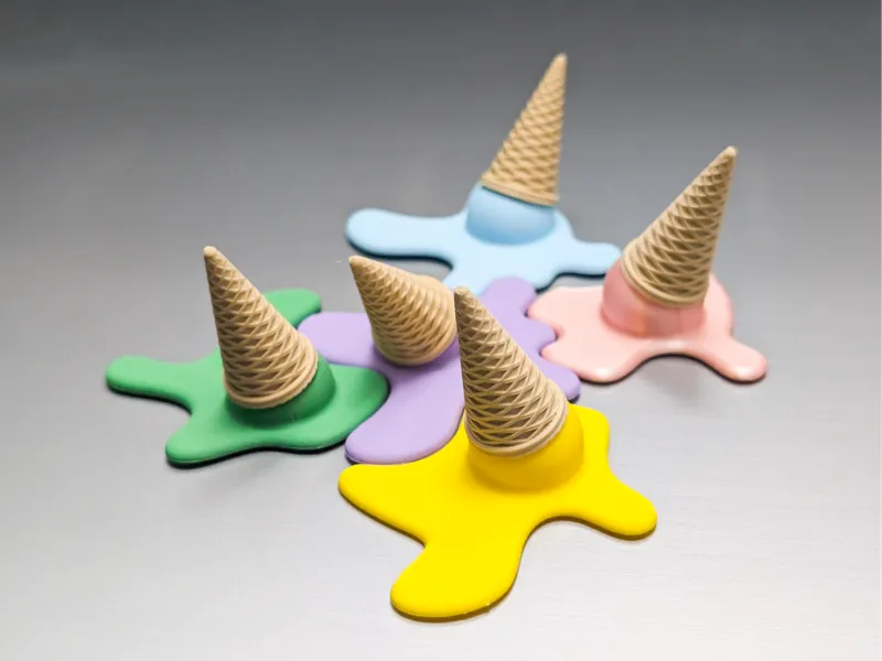 Melted Icecream Fridge Magnet
