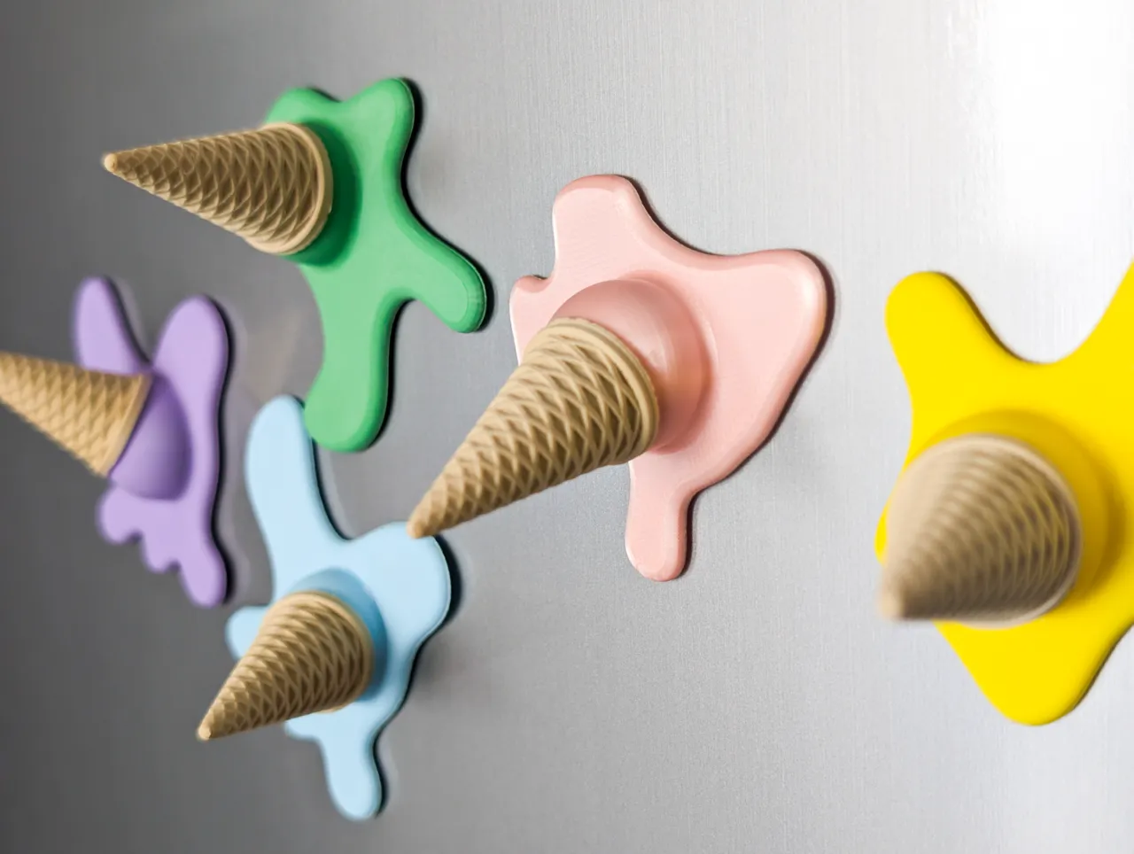 Melted Icecream Fridge Magnet view 3