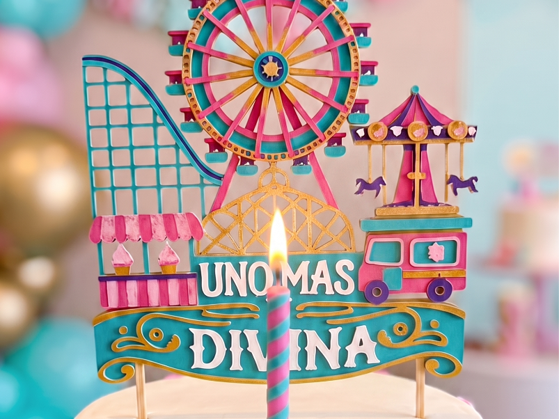topper tarta parque de atracciones - 1