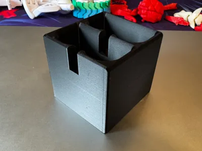 Dual RING battery dock, with cable & LED cutouts