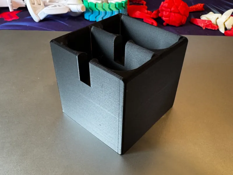 Dual RING battery dock, with cable & LED cutouts