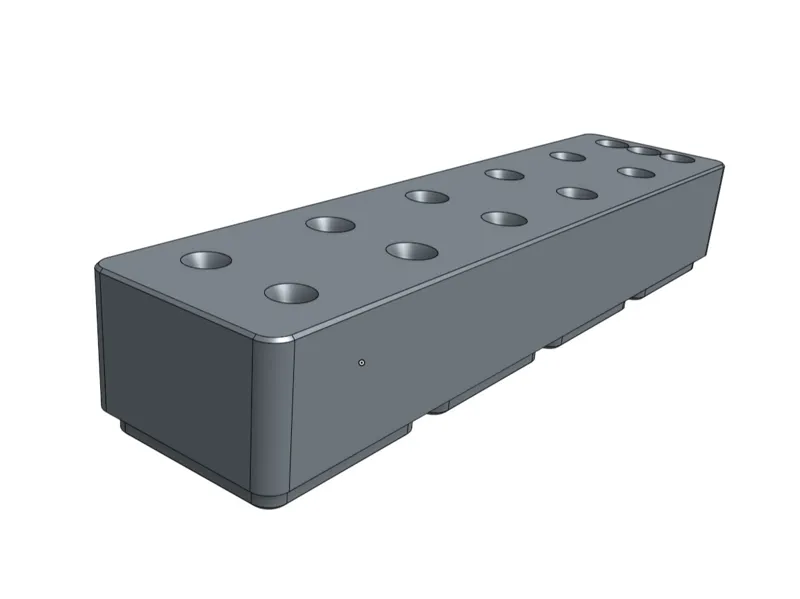 Gridfinity 220V chargers organiser (4 x 1)
