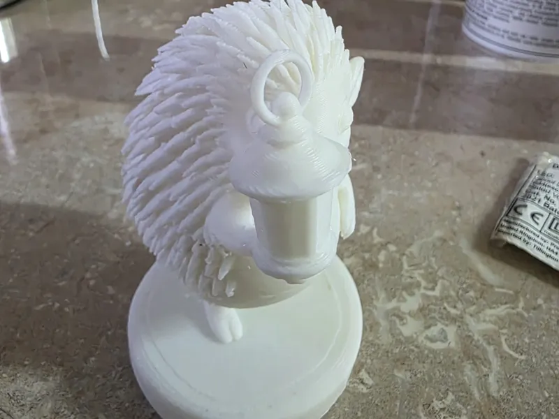 Hedgehog with lantern whimsical woodland animals