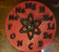 Cadran d'horloge chimie — numéros atomiques — photo 2