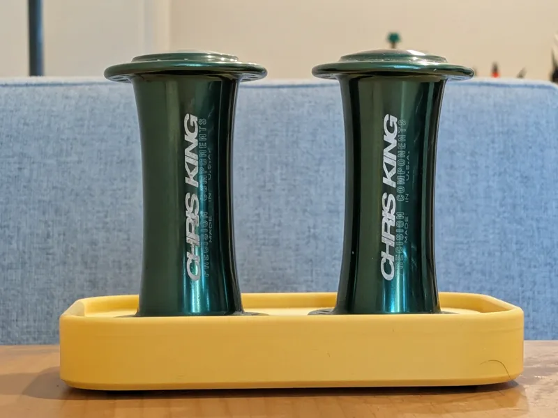 Chris King Salt and Pepper Shaker Holder