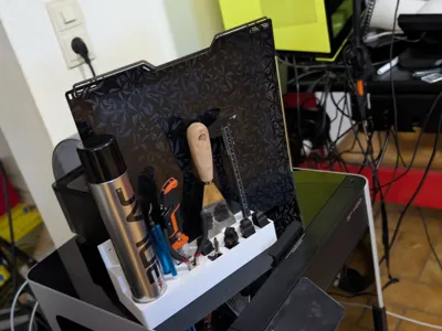 Plate holder with 8-nozzle holder + accessories