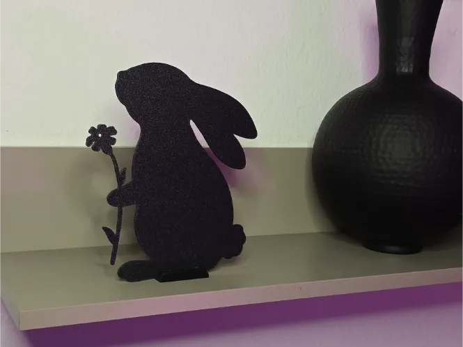 Easter bunny with flower