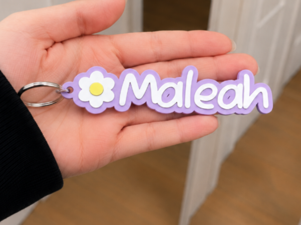 Personalised Daisy Name Keyring/Tag - 1