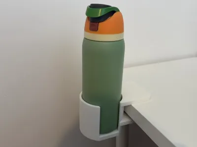 Clamp-On Desk Water Bottle Holder Owala Compatible