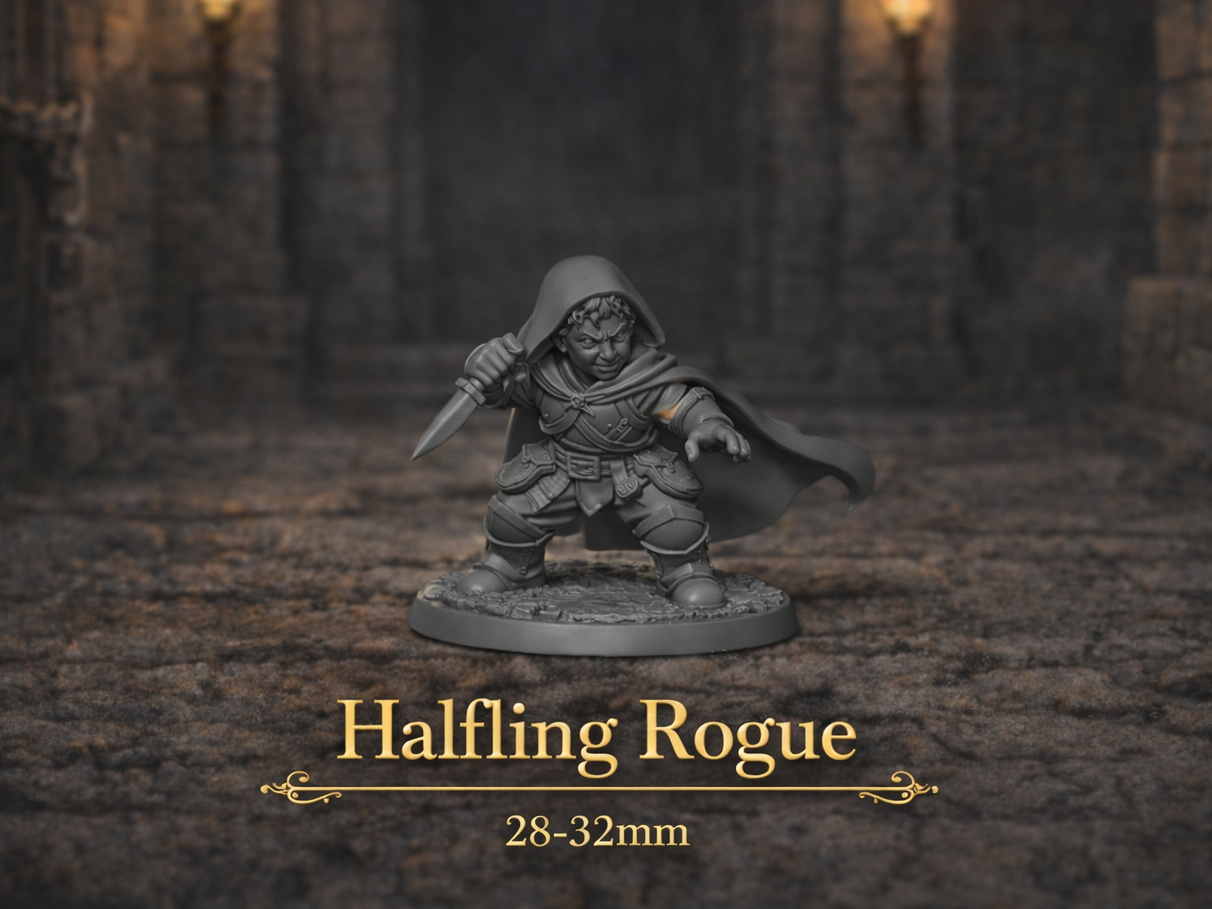 Halfling Thief - DND miniature