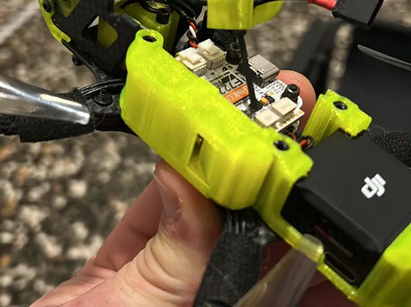 mount o3 con paraurti e parastack per filpmini 