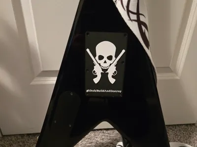 B. C. Rich Kerry King flying V Backplate 