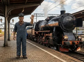 Steam locomotive driver