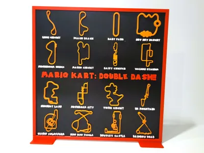Mario Kart Double Dash Tracks Display