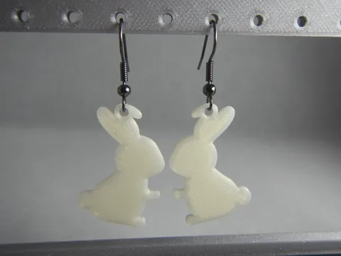 Cute Bunny earrings view 2