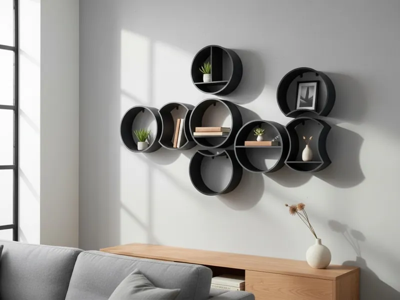 Modular round shelf system