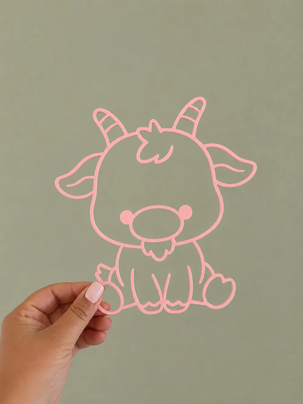 Wall art: Goat frame - Free 3D Print Model - MakerWorld