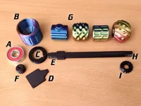 4 plates: core, heads, 20mm beads, smaller beads
