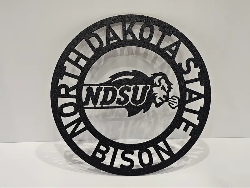 North Dakota State Bison Sign