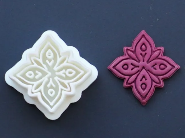 Ornamental Polymer Clay Cutter Earrings