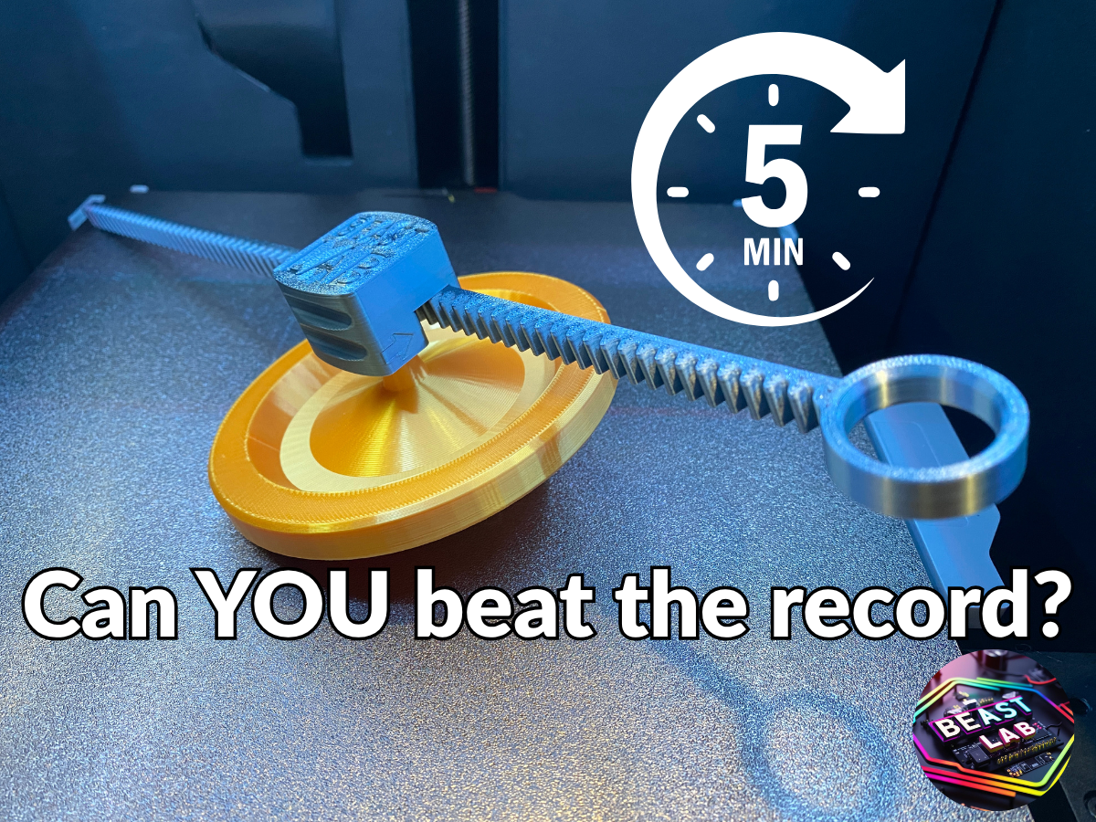 Forever Spin – 5 Minute Gear-Driven Spinning Top