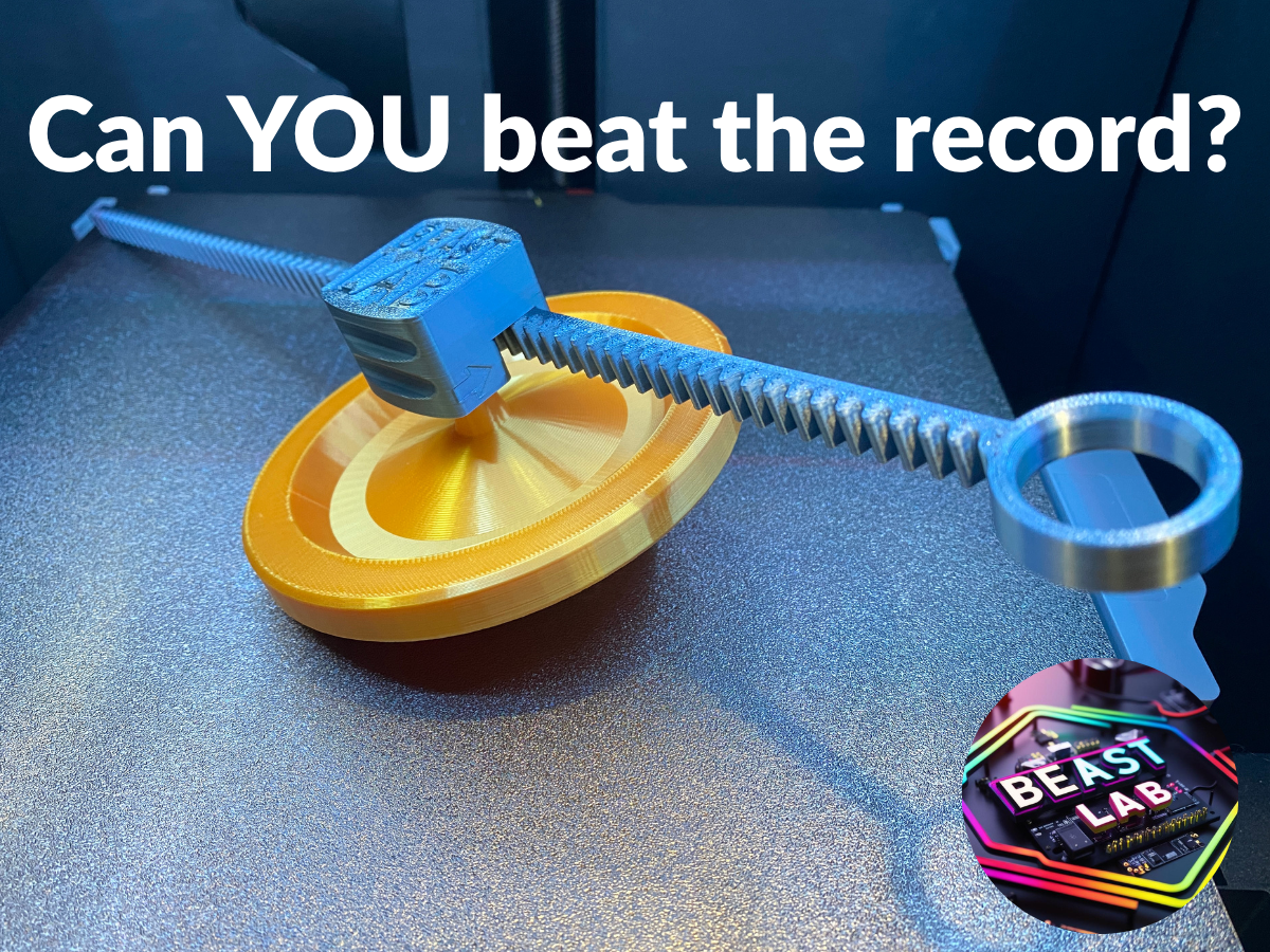 Forever Spin – 5 Minute Gear-Driven Spinning Top