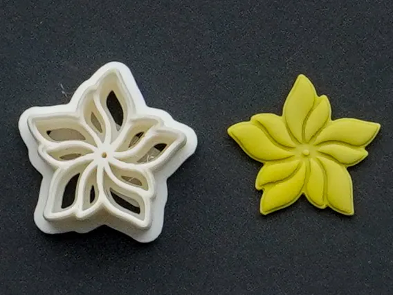 Flower Polymer Clay Cutter Earrings Necklace
