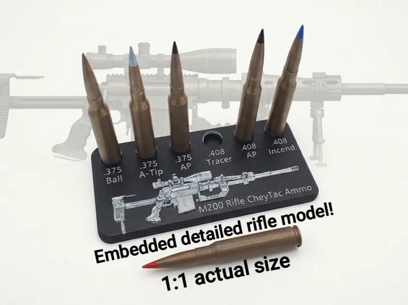 M200 .375 & .408 CheyTac Ammunition Display Set