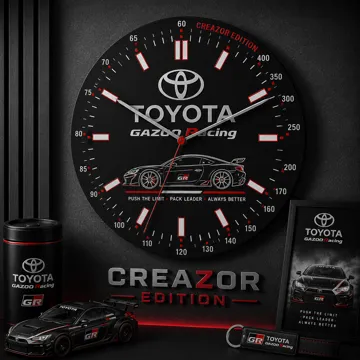 Cuadro decorativo en 3D: Horloge Murale Modulaire – Edition Toyota Gazoo — vista de referencia 3