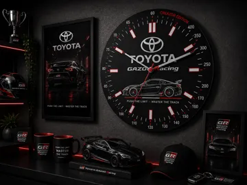 Cuadro decorativo en 3D: Horloge Murale Modulaire – Edition Toyota Gazoo — vista de referencia 2