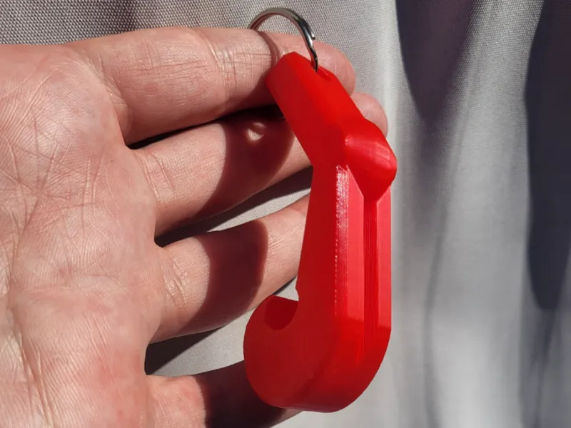 The J Bottle Opener - 3D printed