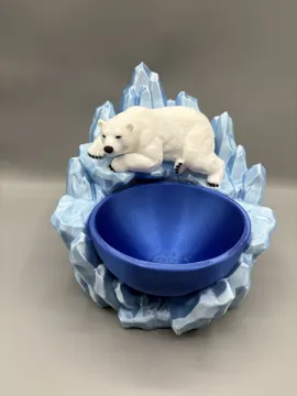 Organizador: Polar Bear Glacier Catchall Tray Desk Organizer — vista de referencia 3