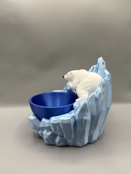 Organizador: Polar Bear Glacier Catchall Tray Desk Organizer — vista de referencia 5