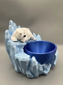 Organizador: Polar Bear Glacier Catchall Tray Desk Organizer — vista de referencia 4