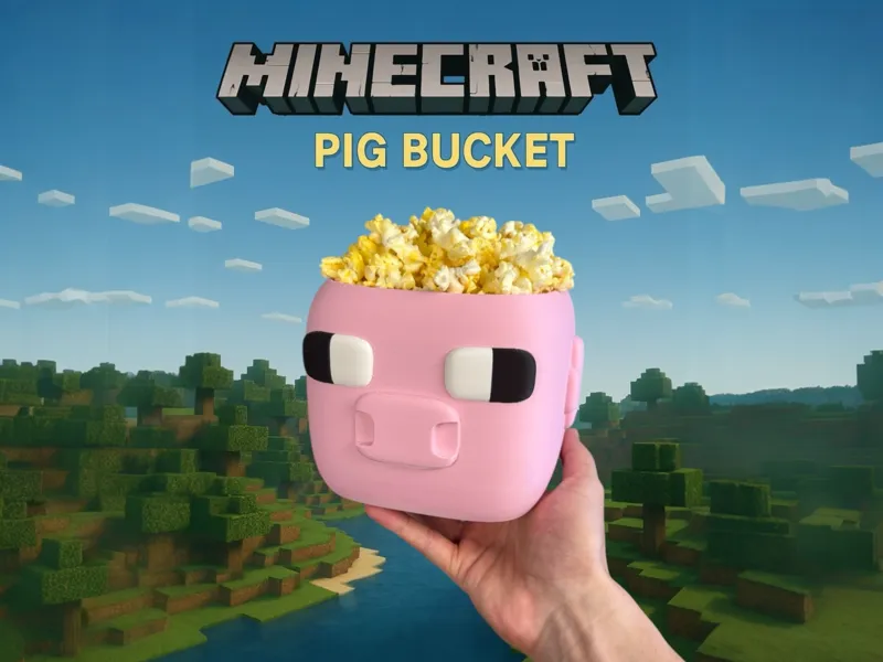 Minecraft Pig Bucket (AMS and Non AMS Version)