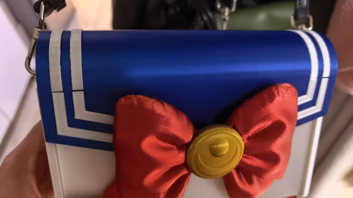 Miniatura 7 do modelo 3D 【水手服系列】经典红领结小方包美少女战士风格 JK 制服斜挎包无AMS组装 JK 痛包女生必打