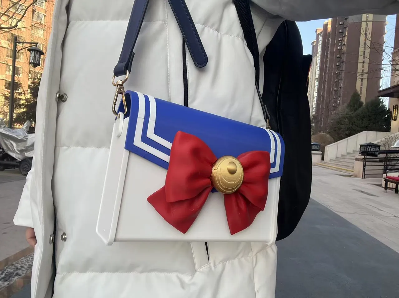 【水手服系列】经典红领结小方包美少女战士风格 JK 制服斜挎包无AMS组装 JK 痛包女生必打 view 4
