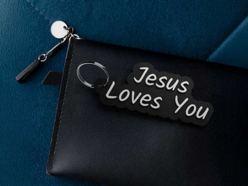 Jesus Loves You Keychain
