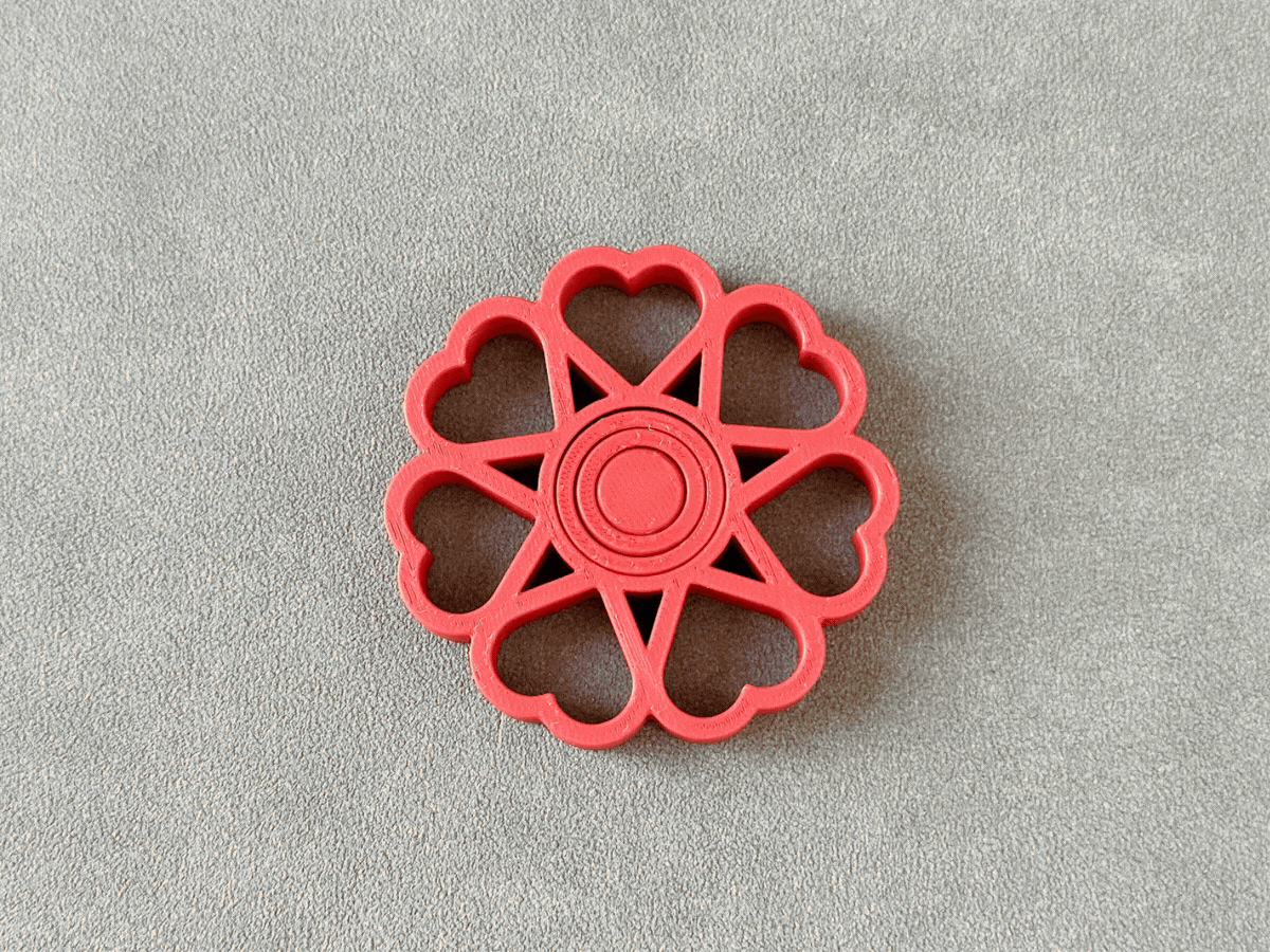 Heart Bloom Gyro Spinner