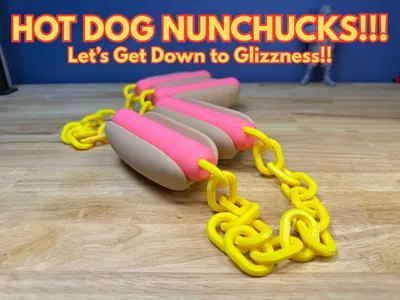 HOT DOG NUNCHUCKS!!! LET'S GET DOWN TO GLIZZNESS!!