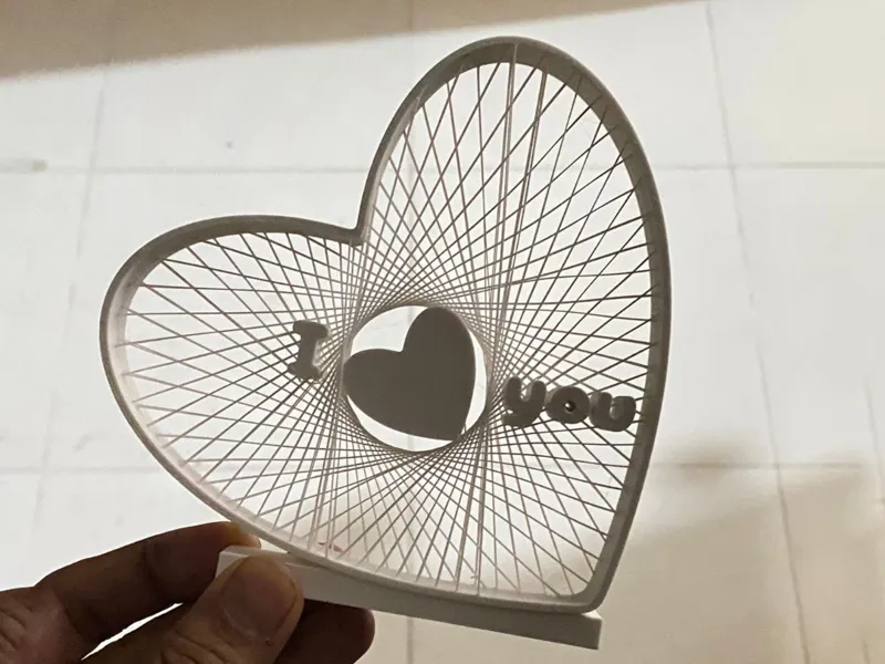 Mini Heart String Art – “I Love You”