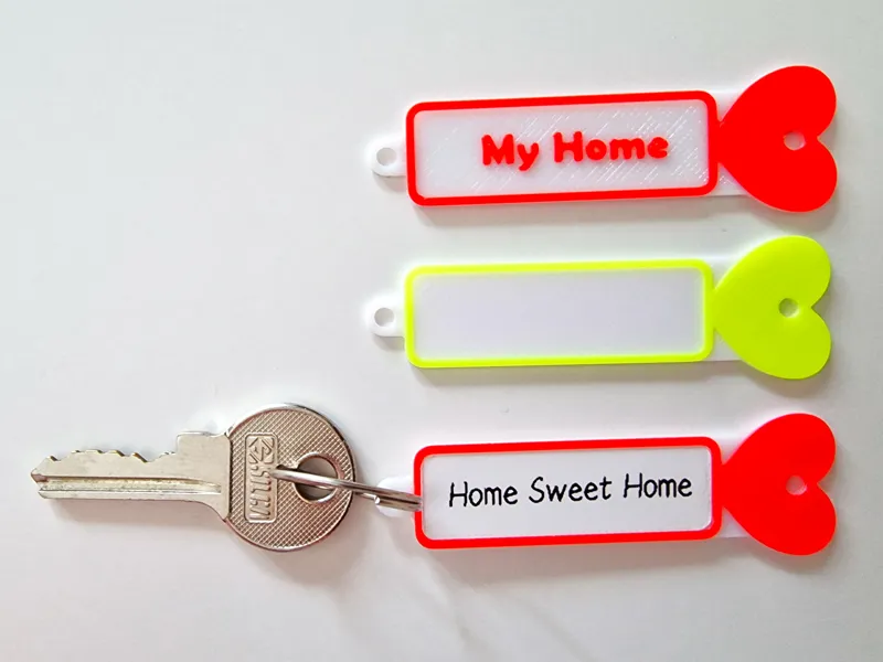 Customizable Heart Keychain