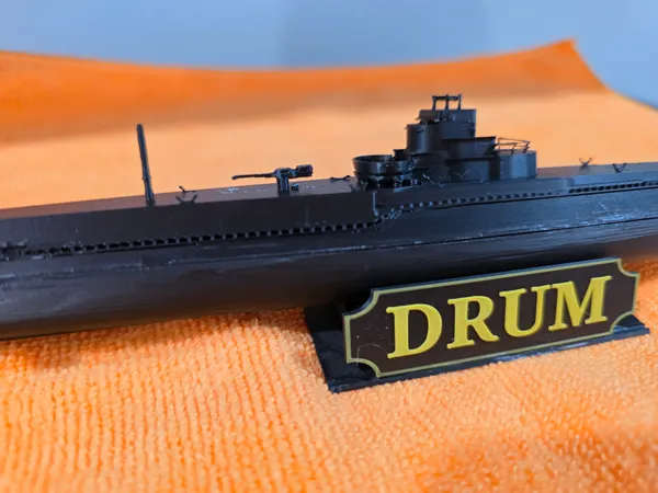 Maquette du sous-marin USS Drum